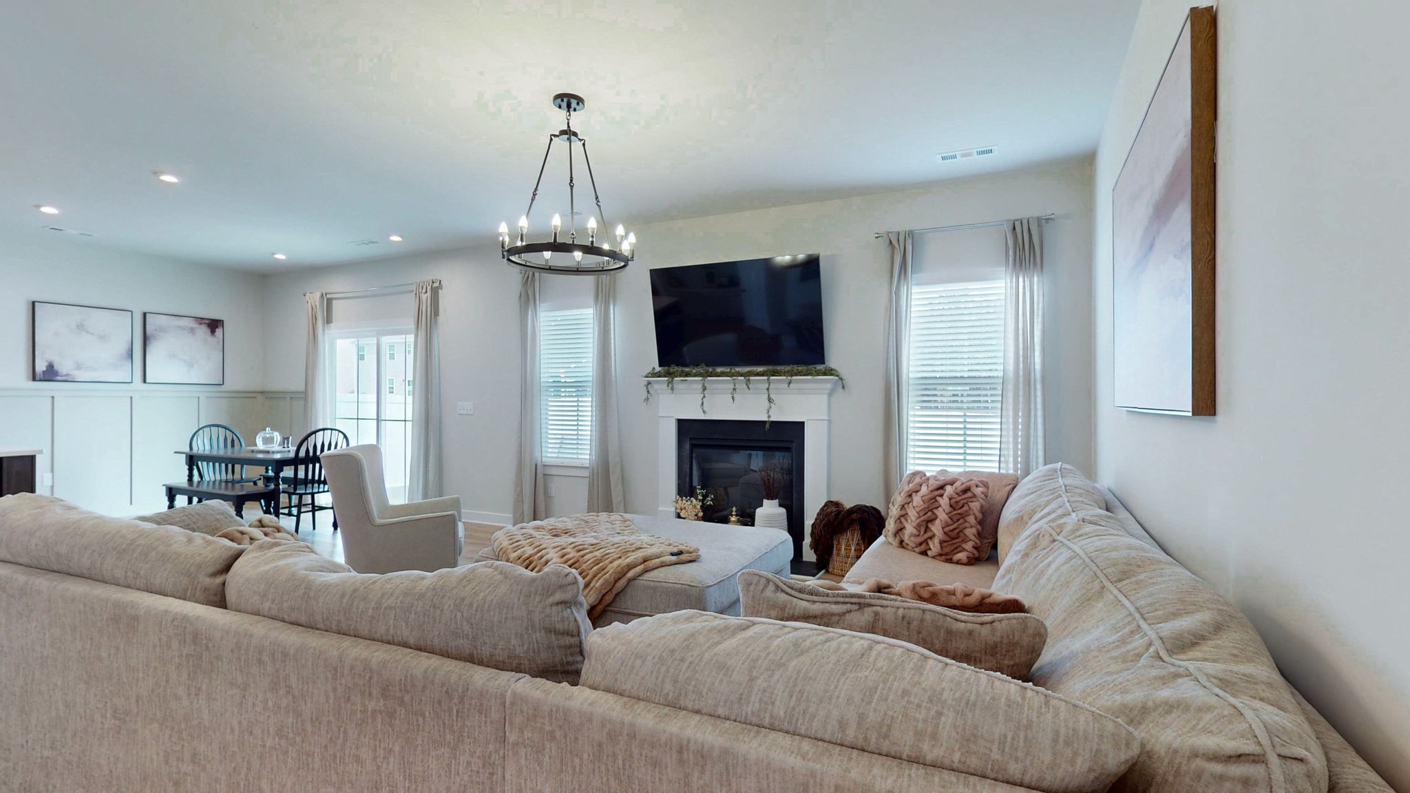 1547 Repton Road Smyrna, TN 37167 - Photo 7 of 47 a living room with furniture a fireplace and a flat screen tv