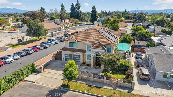 a bathroom with a sink vanity and a mirror