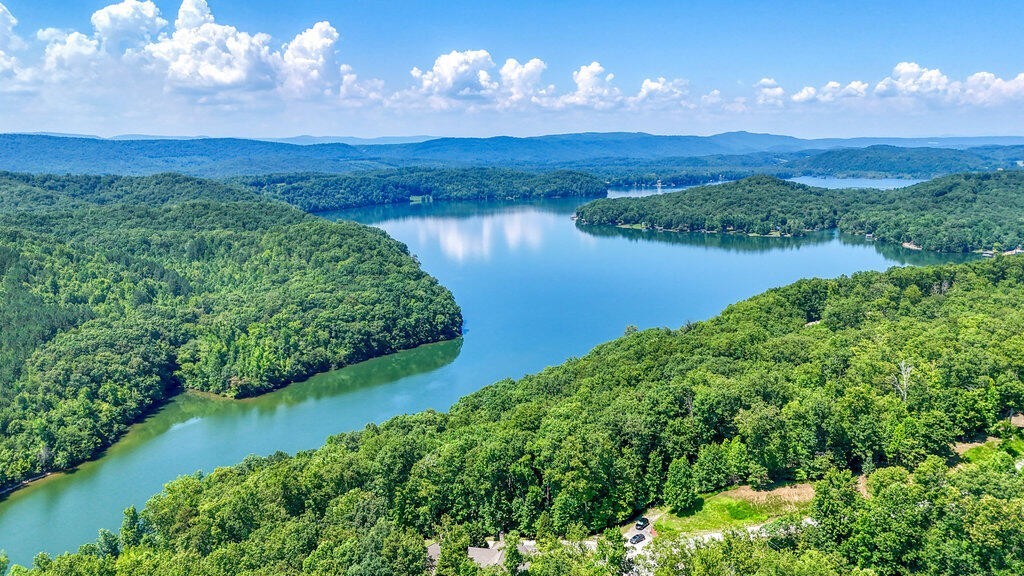 647 Omega Drive Spring City, TN 37381 - Photo 26 of 43 a view of a lake with a mountain in the background