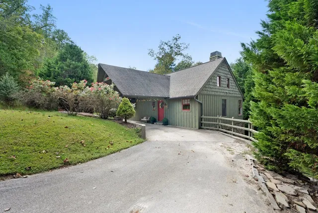 a view of a lake with a mountain in the background
