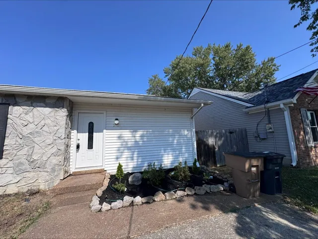 a front view of a house