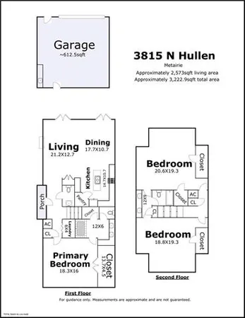 $575,000 | 3815 North Hullen Street, Metairie, LA 70002