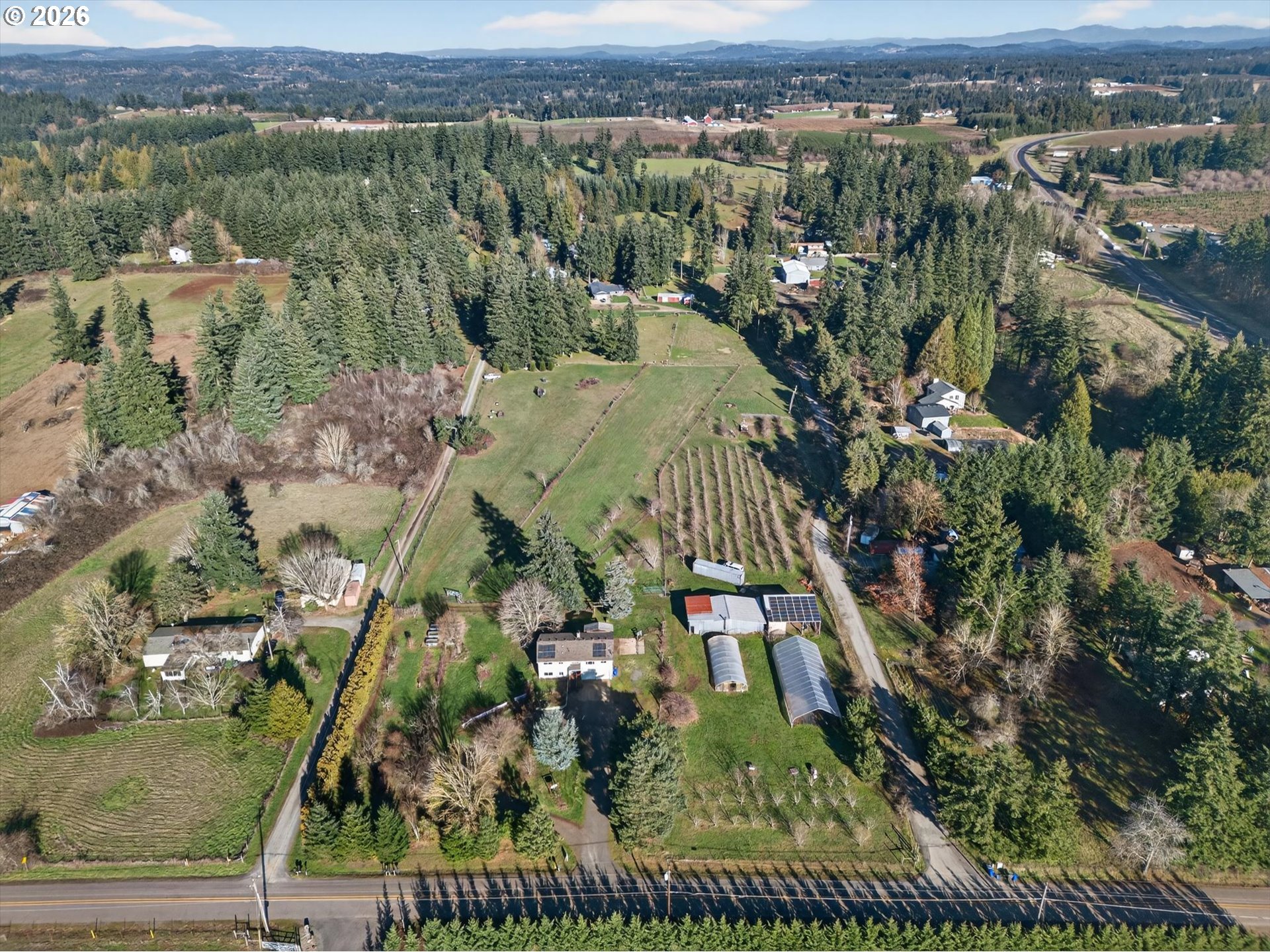 13601 South Union Hall Road Canby, OR 97013 - Photo 33 of 48 an aerial view of residential houses with outdoor space
