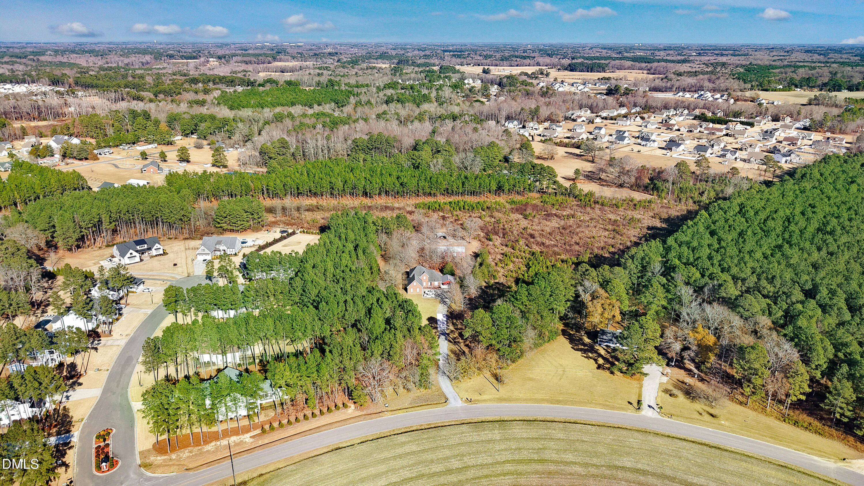0 Freedom Road Smithfield, NC 27577 - Photo 2 of 12 an aerial view of residential houses with outdoor space and trees