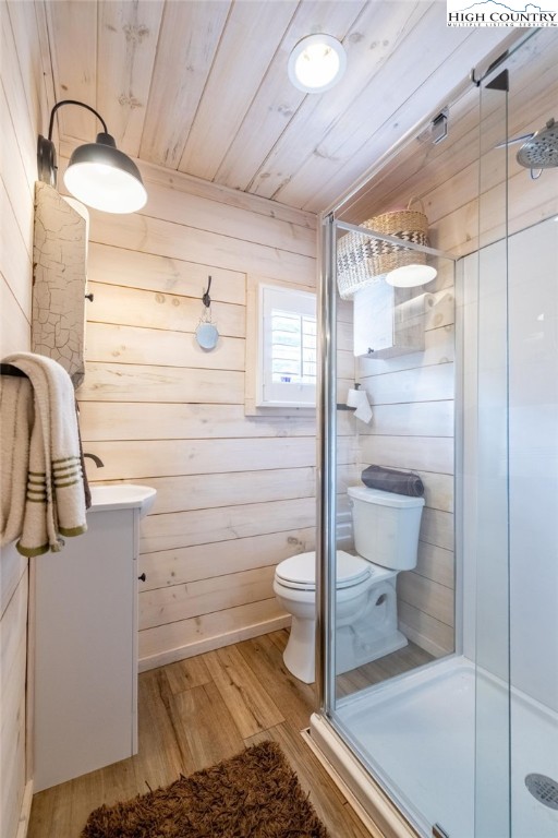 1369 Anderson Hill Road Lansing, NC 28643 - Photo 41 of 49 a bathroom with a toilet and a shower