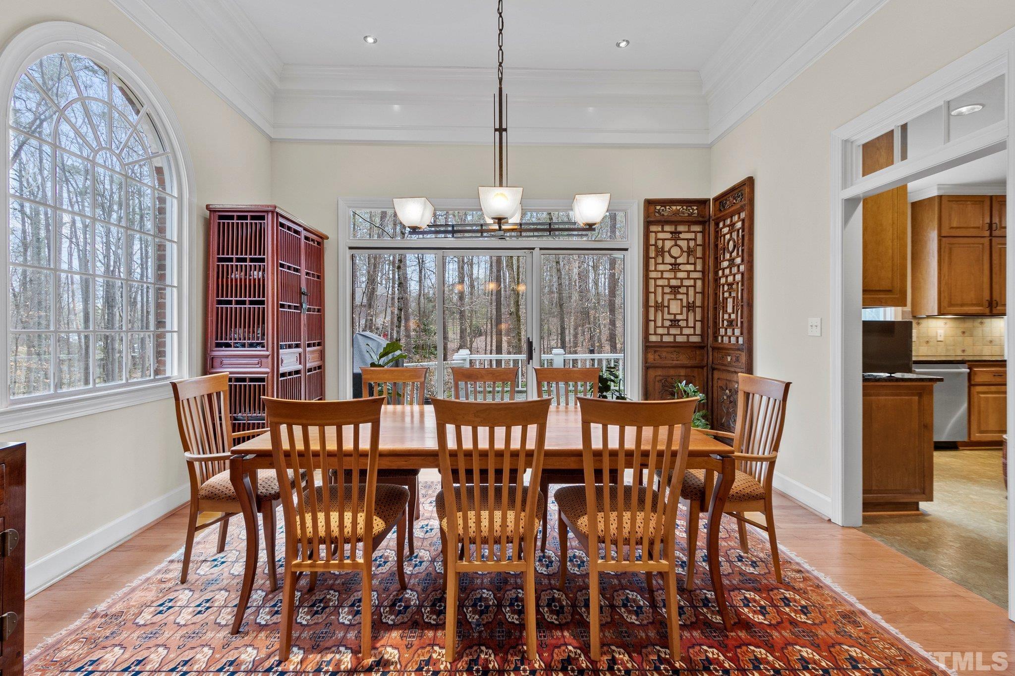 3518 Ridge Road Durham, NC 27705 - Photo 4 of 47 Beautiful space for entertaining with doors to the deck.