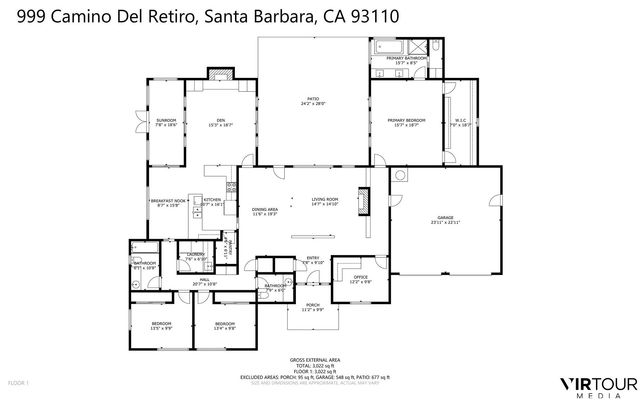 $2,945,000 | 999 Camino Del Retiro, Santa Barbara, CA 93110