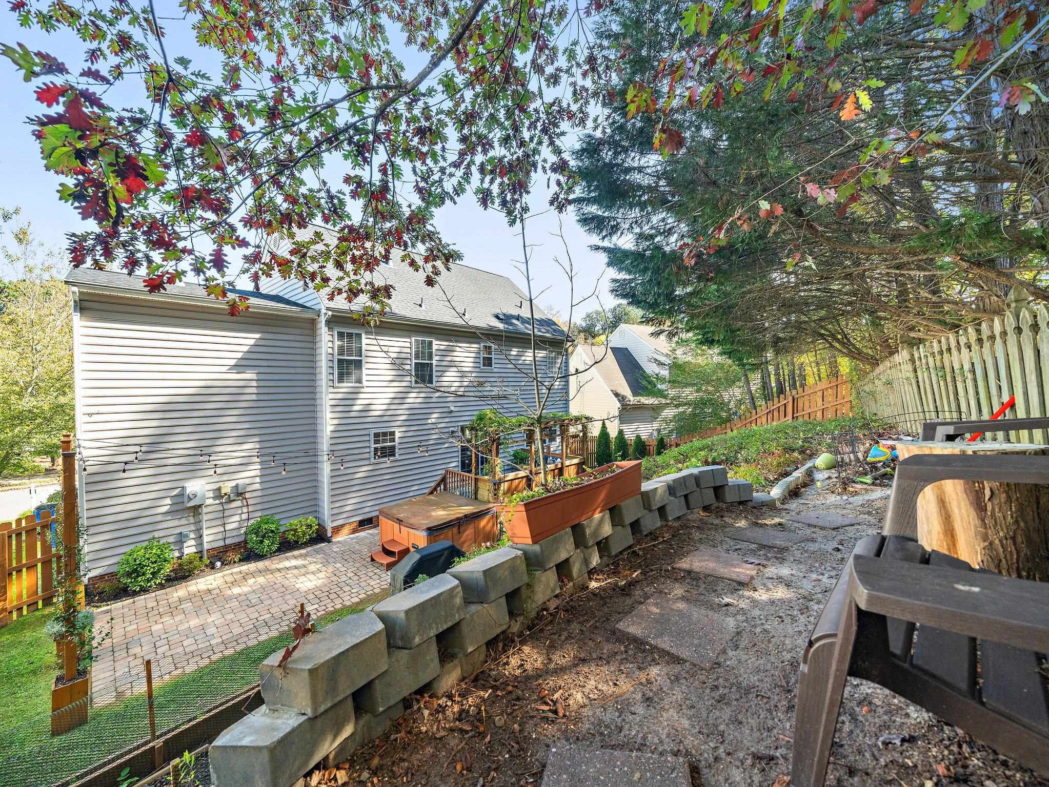 8312 Hobhouse Circle Raleigh, NC 27615 - Photo 26 of 39 a view of a house with backyard and sitting area
