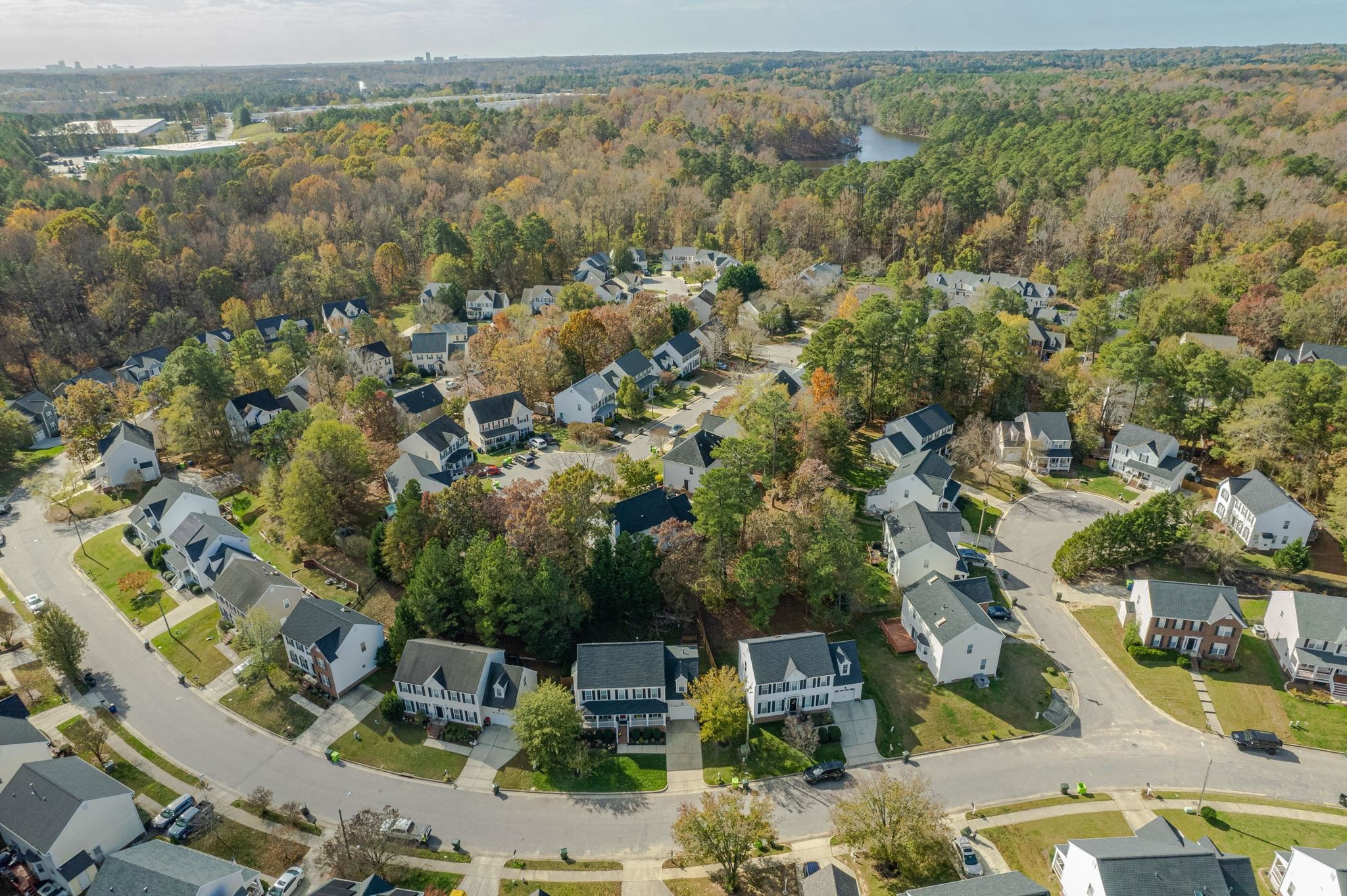 8312 Hobhouse Circle Raleigh, NC 27615 - Photo 36 of 39 an aerial view of multiple house