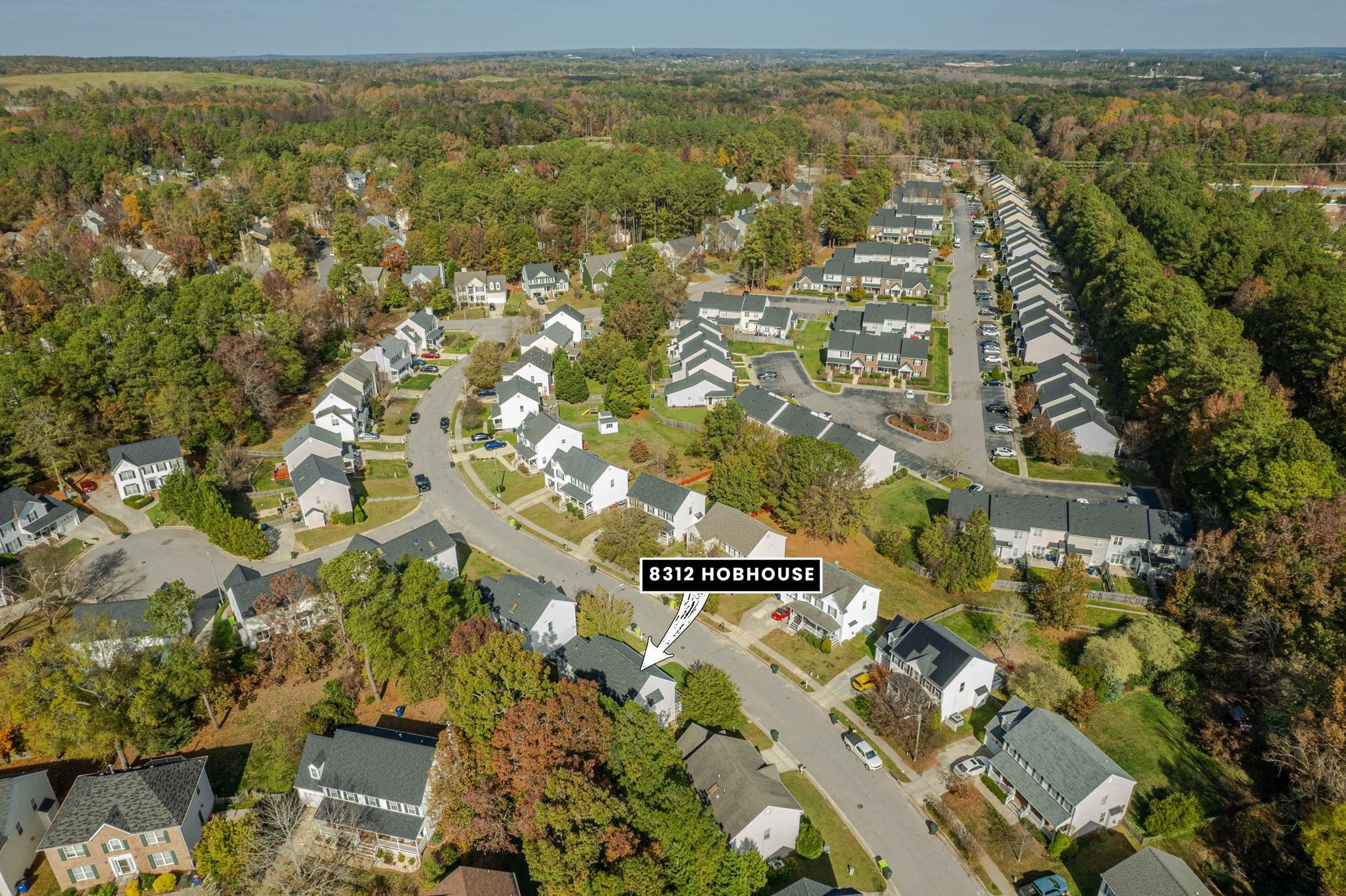 8312 Hobhouse Circle Raleigh, NC 27615 - Photo 39 of 39 an aerial view of residential building with an outdoor space