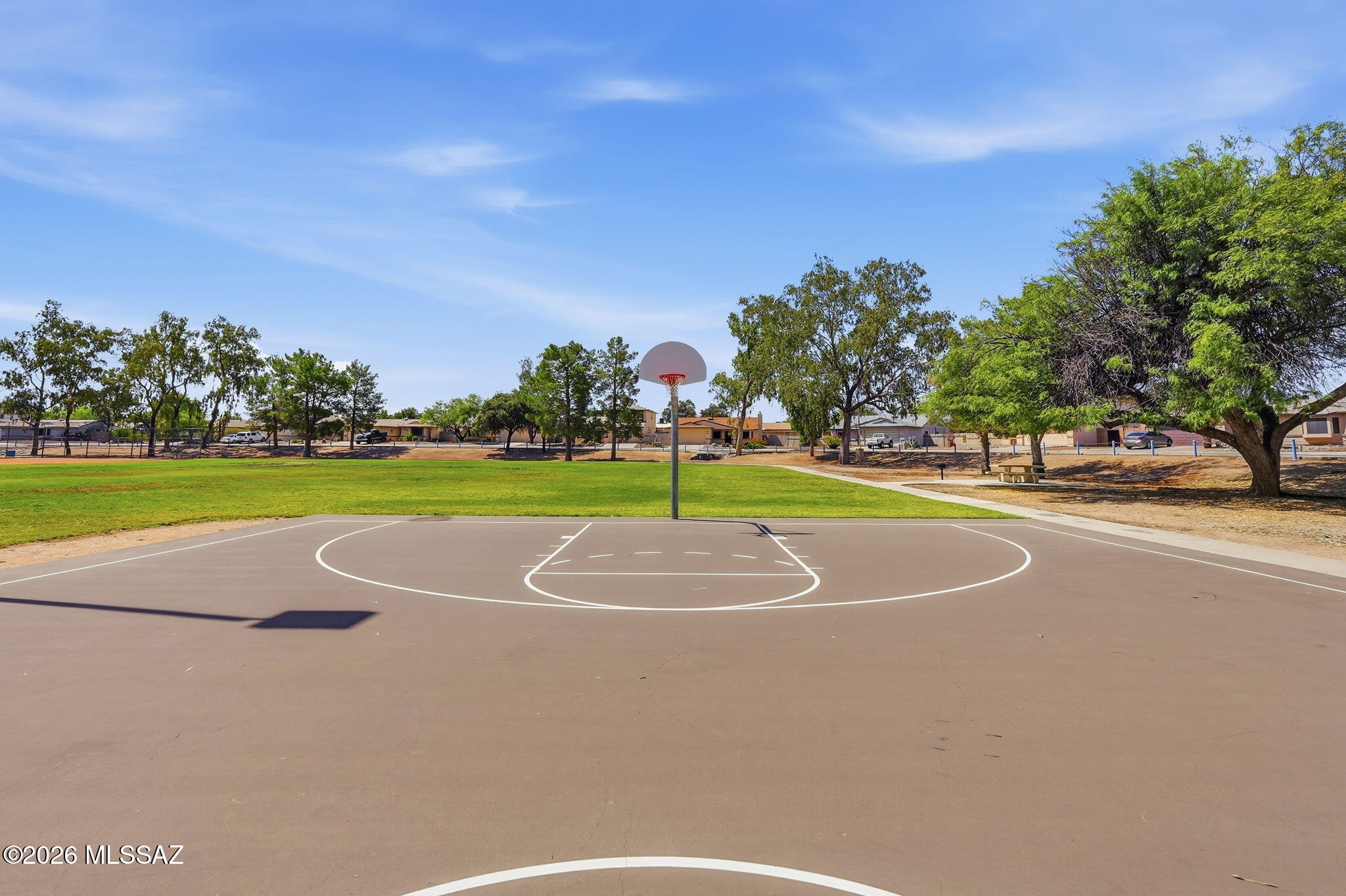5791 North Moonbrook Road Tucson, AZ 85741 - Photo 37 of 40 Basketball Court & Baseball Field