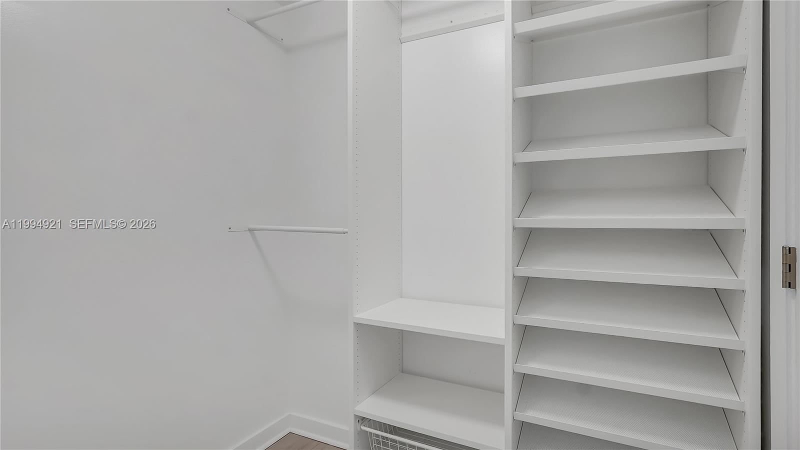 90 Southwest 3rd Street, Unit 3003 Miami, FL 33130 - Photo 32 of 47 a view of an empty walk in closet