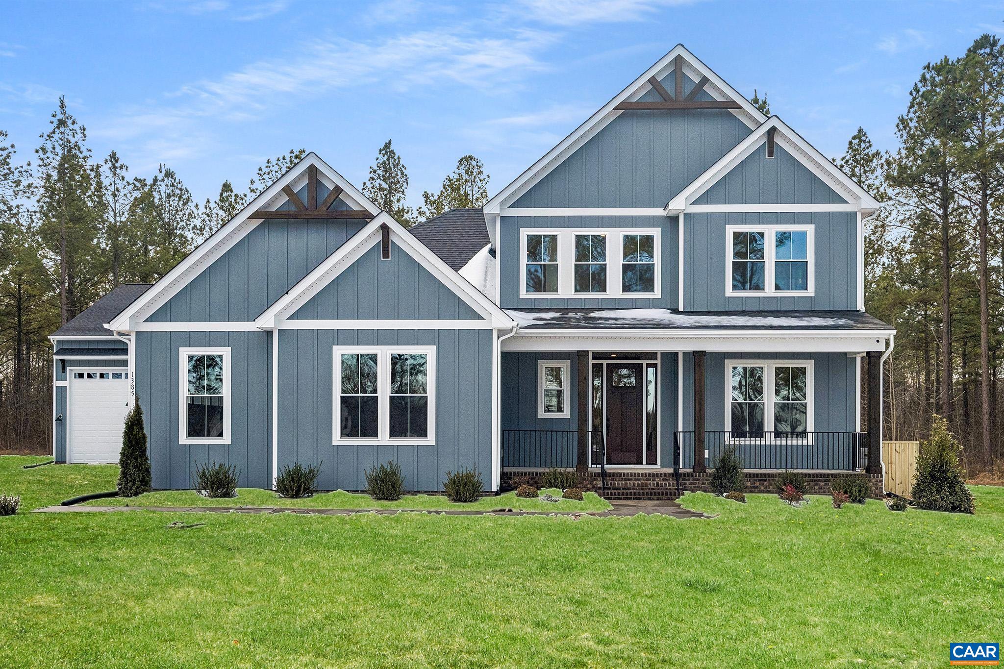 Optional Farmhouse Elevation Shown, more elevations within the photos. This home has a custom detached garage.
