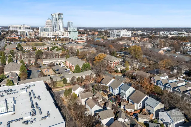 an aerial view of city