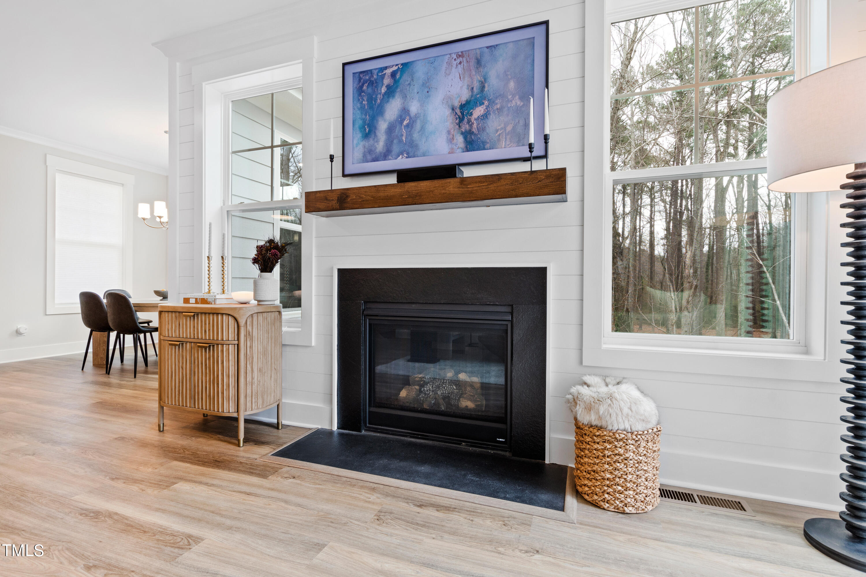 119 Dunloe Loop Raleigh, NC 27603 - Photo 13 of 51 a living room with furniture and a fireplace