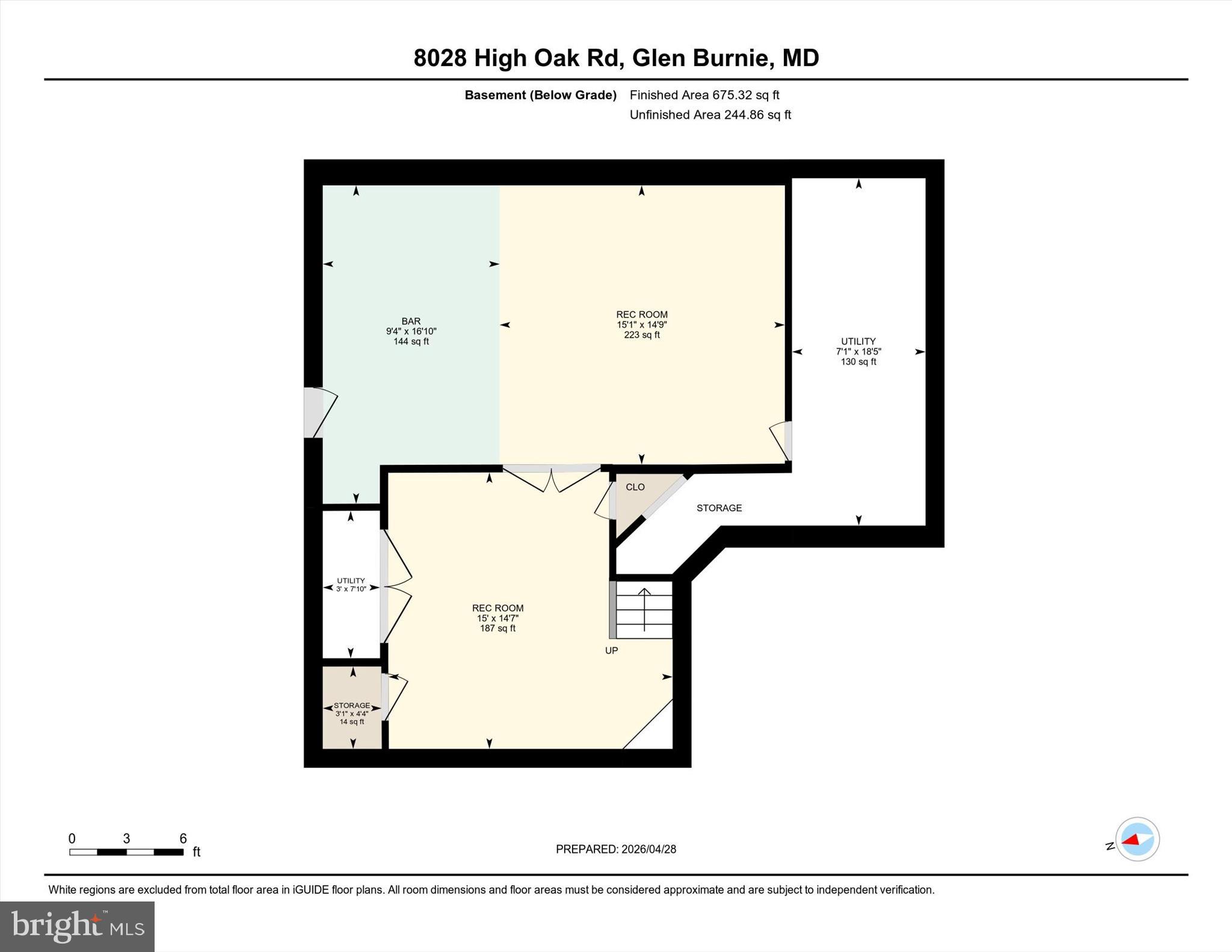 8028 High Oak Road Glen Burnie, MD 21060 - Photo 65 of 65 Lower Level Floorplan