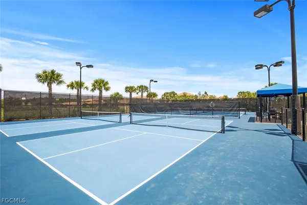 a view of a tennis court