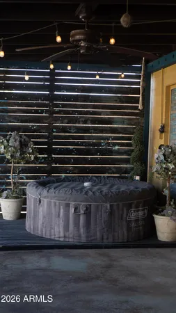 a view of outdoor space and swimming pool