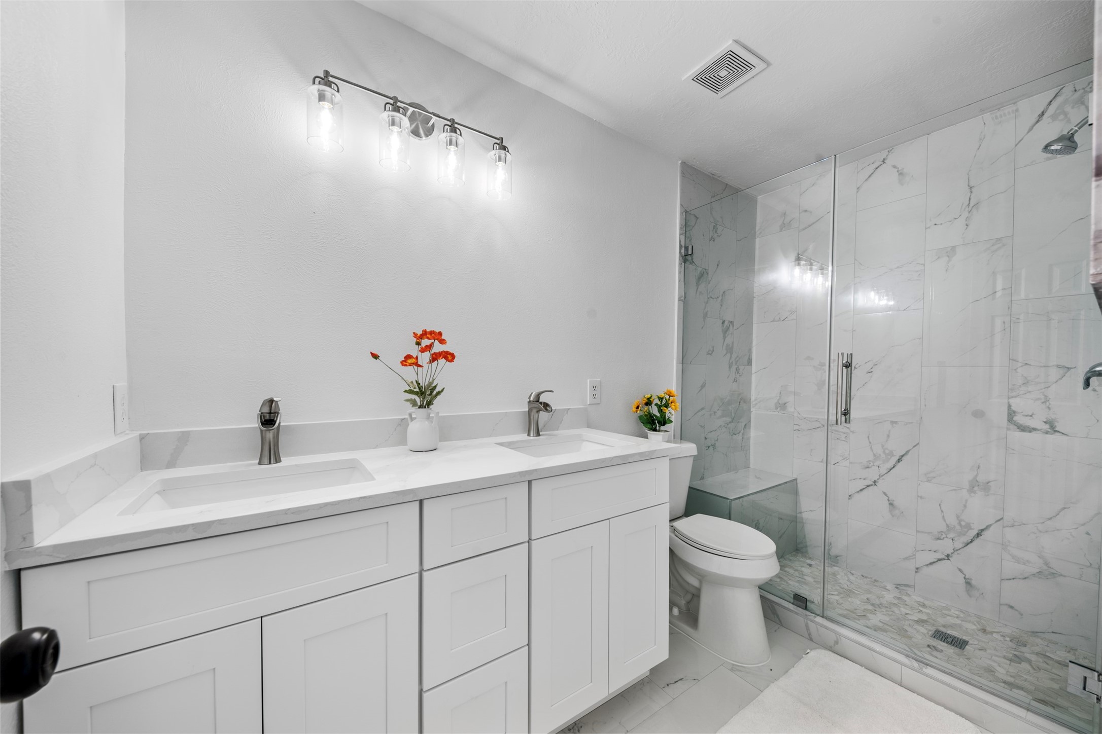 55 Terraglen Drive Spring, TX 77382 - Photo 20 of 33 a bathroom with a sink and mirror with toilet