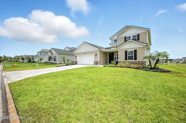 a building outdoor space with seating