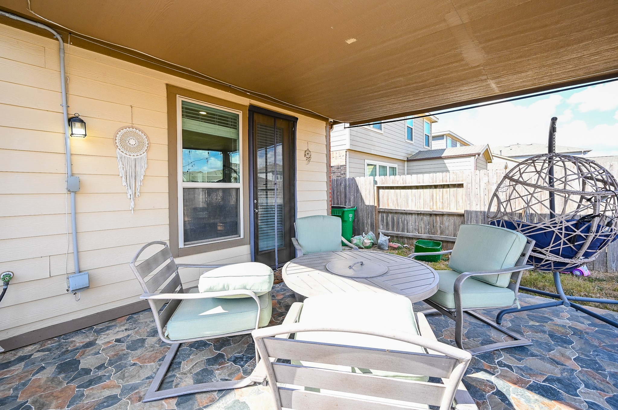 5238 Pine Forest Ridge Street Katy, TX 77493 - Photo 24 of 26 a outdoor space with patio the couches and a dining table with the view of the balcony