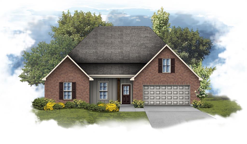 394 Hummingbird Lane Princeton, LA 71067 - Photo 1 of 1 a front view of a house with a garden and plants