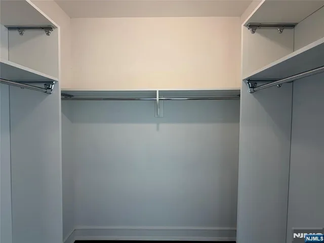 a close view of closet