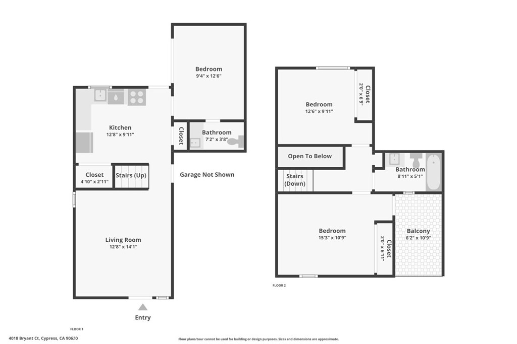 4018 Bryant Court Cypress, CA 90630 - Photo 12 of 16 a picture of a floor plan