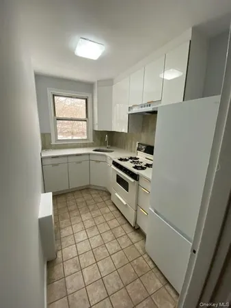 a kitchen with a stove a sink and a refrigerator