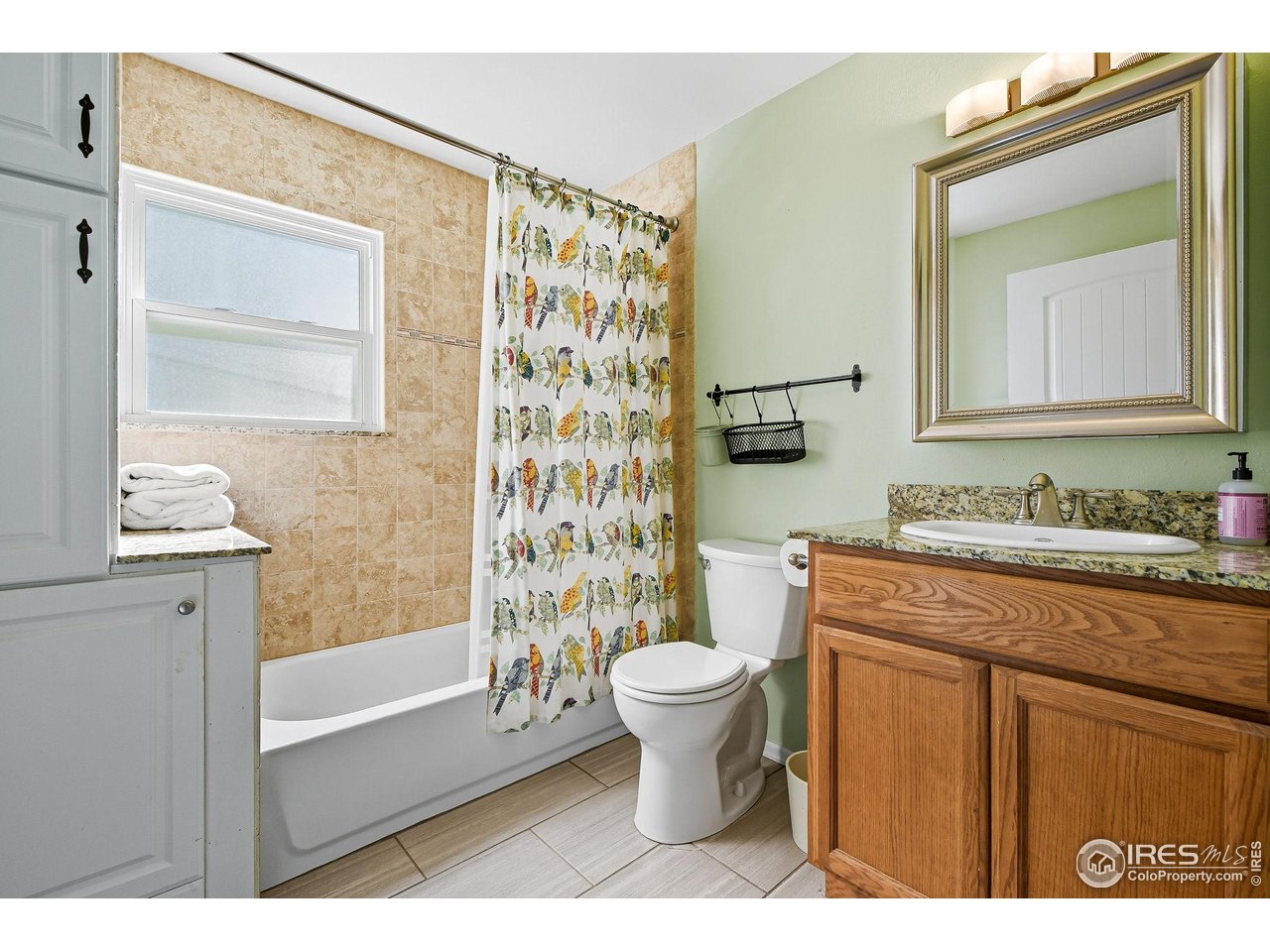 342 4th Avenue Lyons, CO 80540 - Photo 20 of 37 a bathroom with a sink toilet a mirror and shower