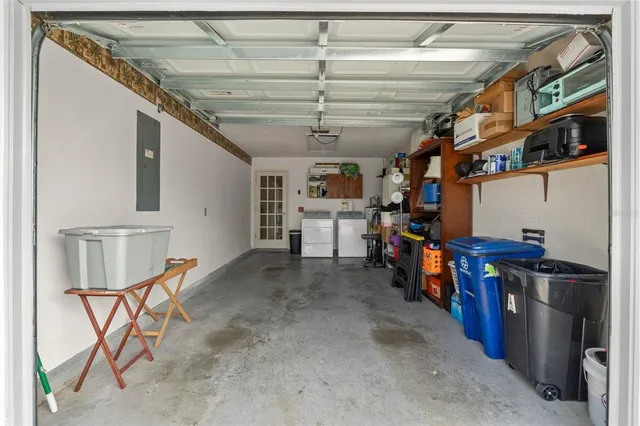 a view of a storage room