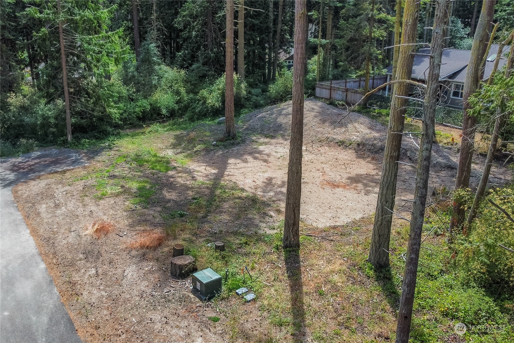 5201 Cleveland Street Port Townsend, WA 98368 - Photo 8 of 12 a backyard of a house with lots of green space