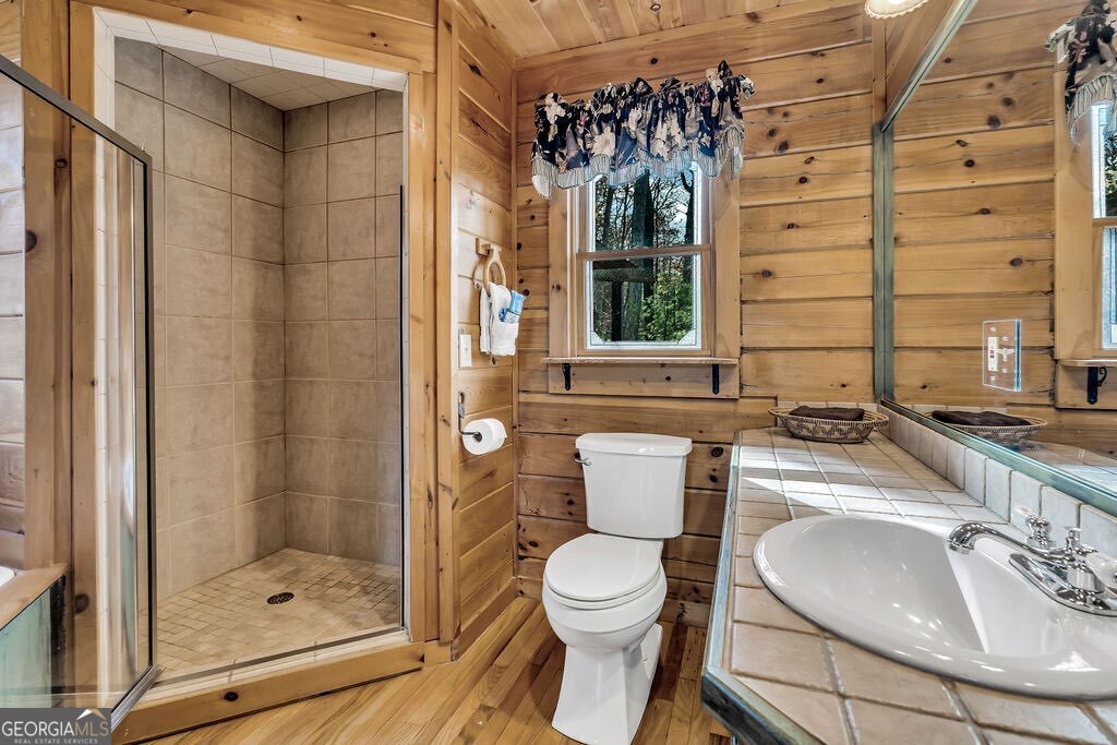116 Channing Ridge Road, Unit 10 Morganton, GA 30560 - Photo 33 of 62 a bathroom with a sink toilet and shower