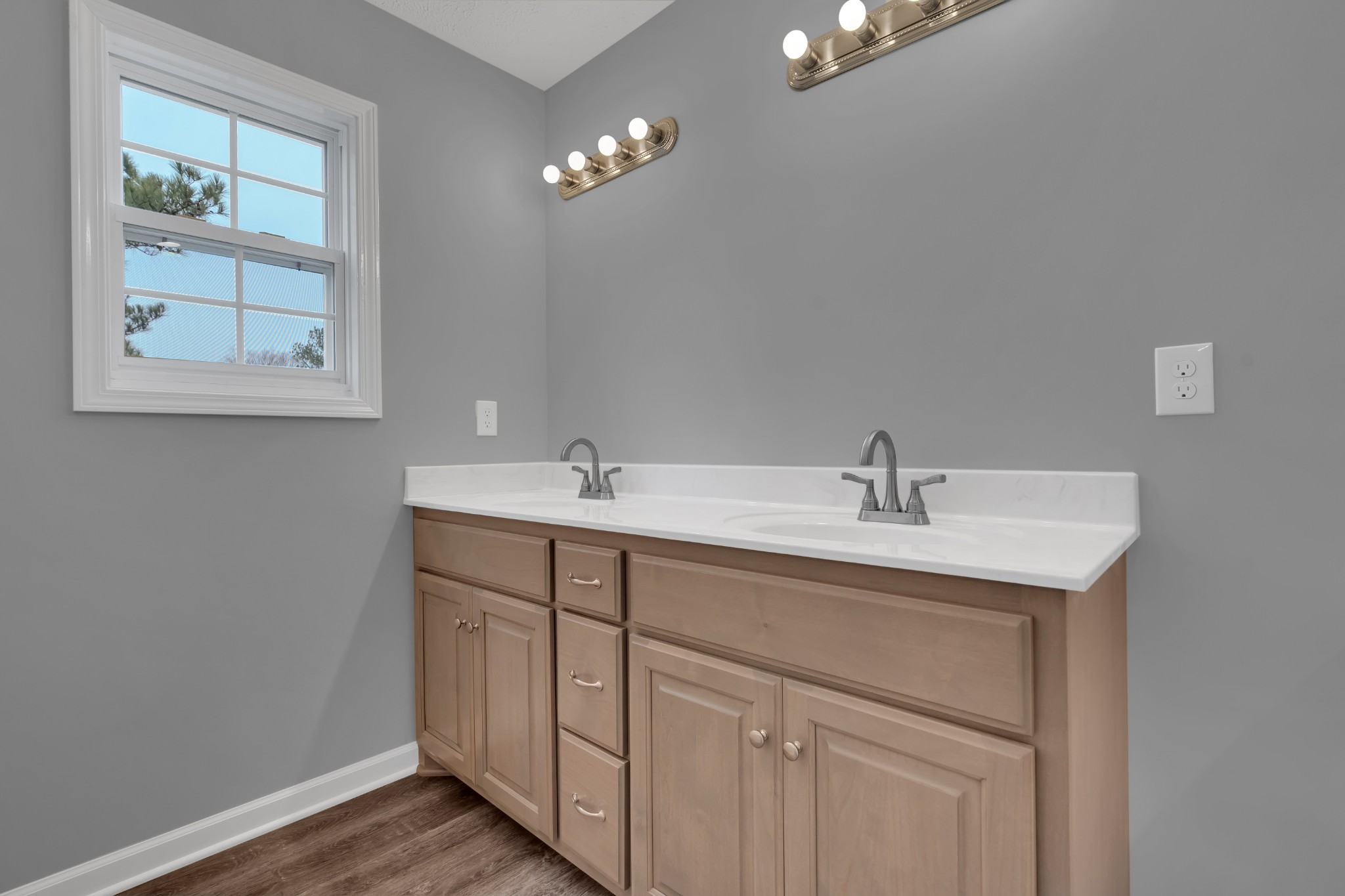 1332 Carter Blake Road Tullahoma, TN 37388 - Photo 22 of 31 a bathroom with a sink vanity and a mirror