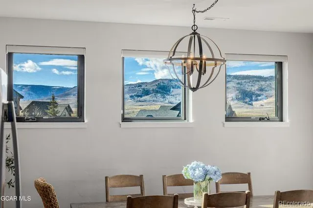 a front view of a workspace