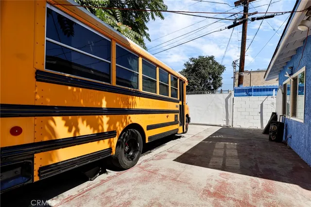a view of outdoor space with a car parked