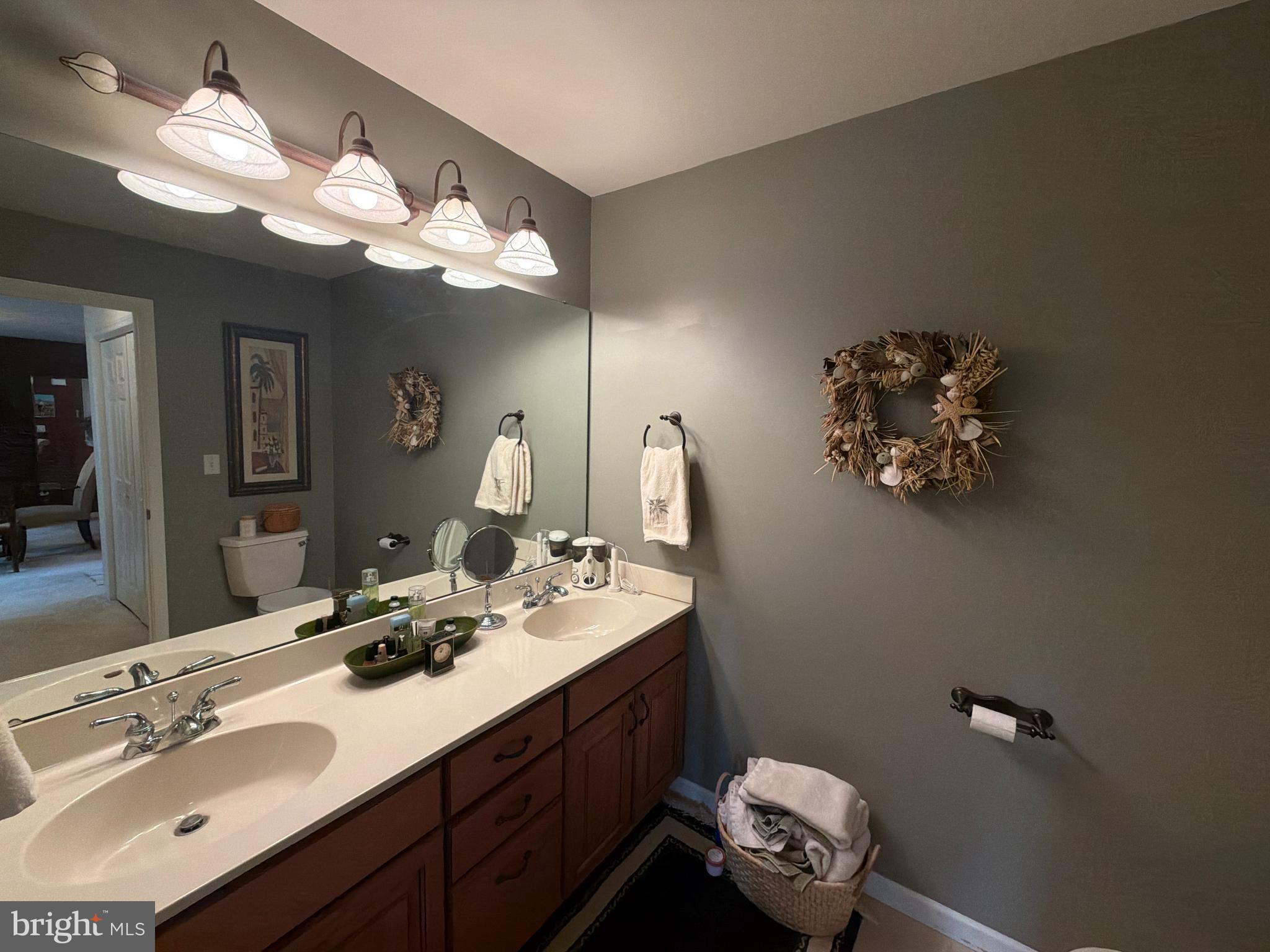 4245 Roth Farm Village Circle Mechanicsburg, PA 17050 - Photo 21 of 42 a bathroom with a sink mirror and vanity