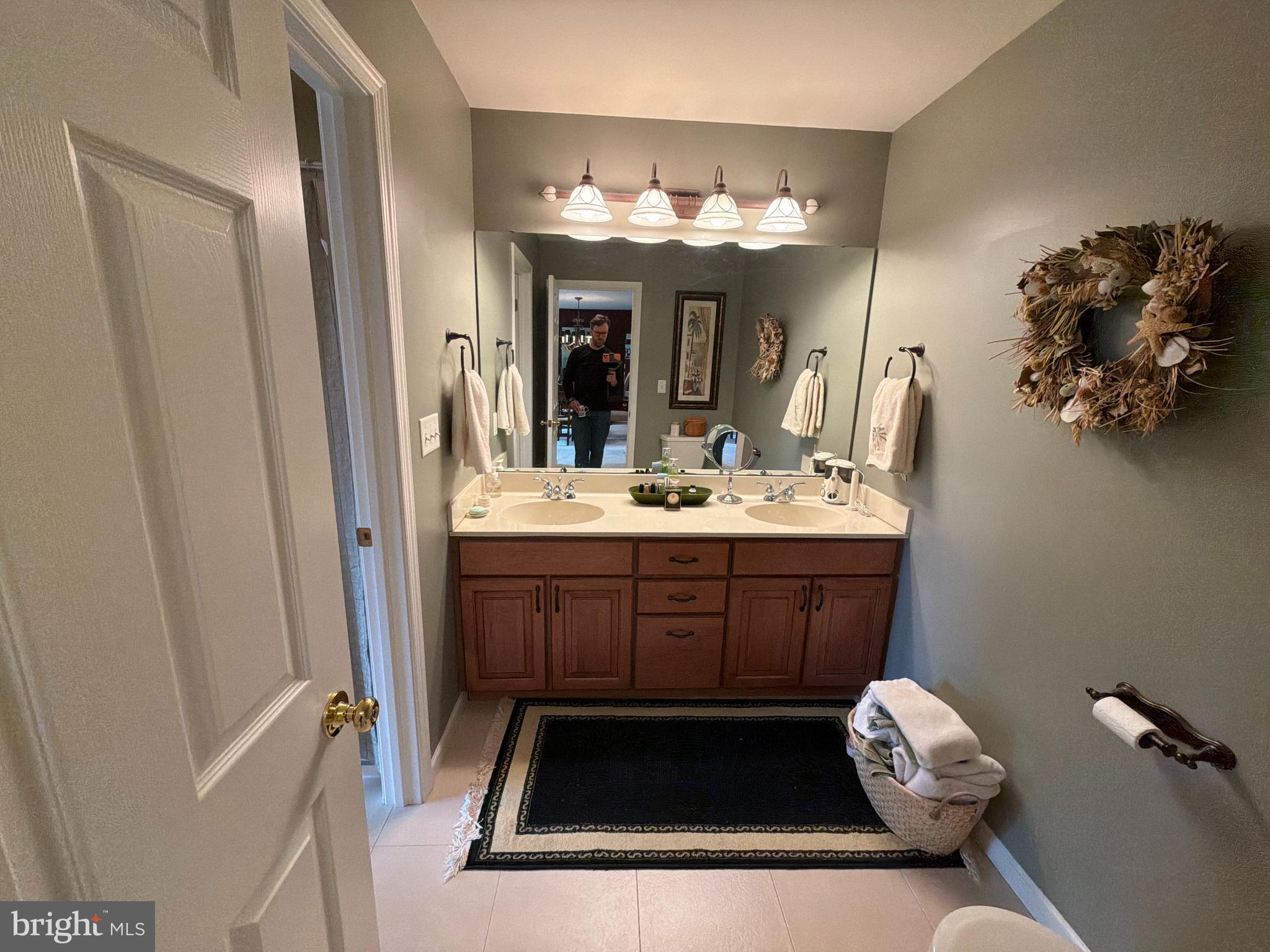 4245 Roth Farm Village Circle Mechanicsburg, PA 17050 - Photo 22 of 42 a bathroom with a sink mirror and vanity