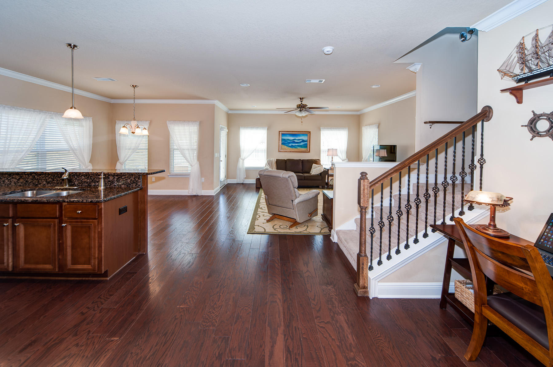 14 Barbados Lane Inlet Beach, FL 32461 - Photo 10 of 22 a view of a kitchen with furniture and wooden floor