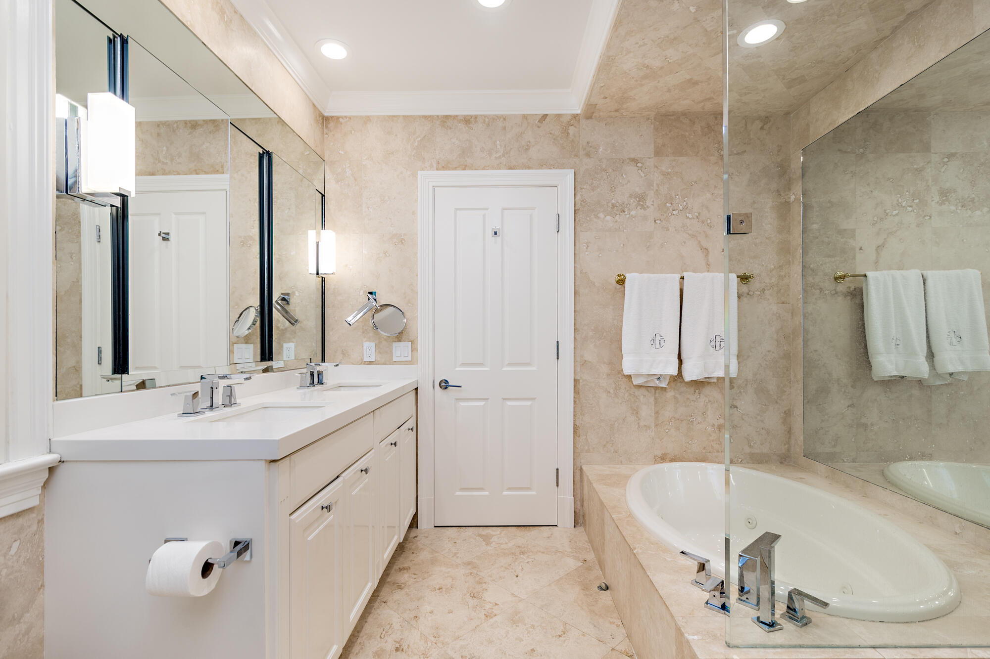 273 List Road Palm Beach, FL 33480 - Photo 11 of 26 a bathroom with a tub sink and mirror