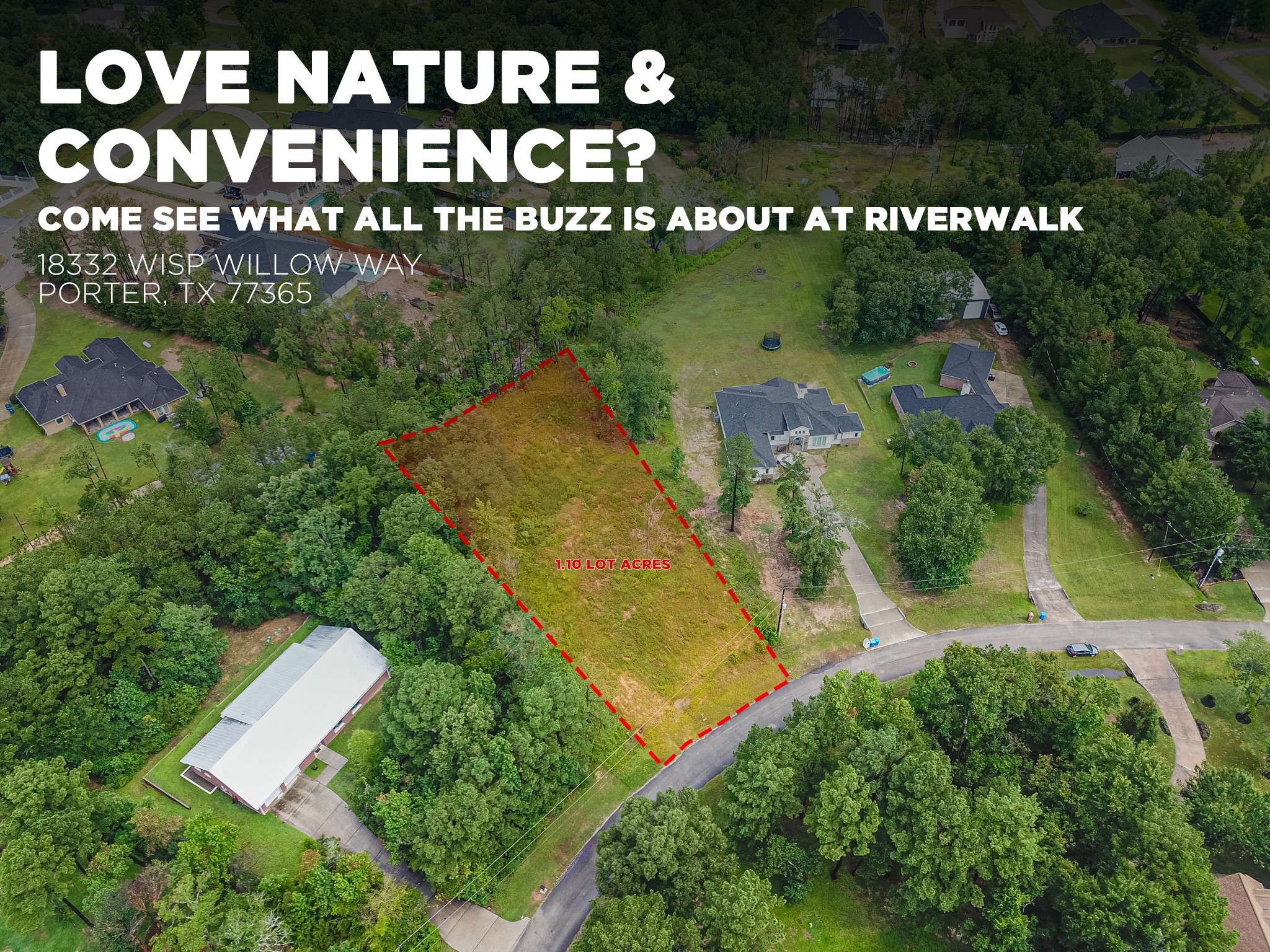 Welcome to Riverwalk – a stunning one-acre wooded lot offering privacy, tranquility, and natural beauty.