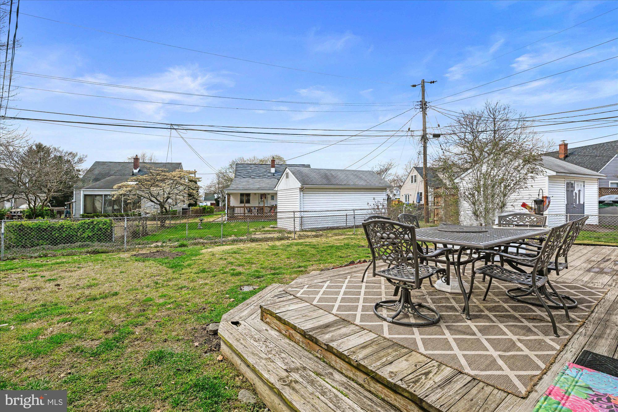 3124 Sollers Point Road Dundalk, MD 21222 - Photo 23 of 24 a view of a patio with table and chairs and potted plants
