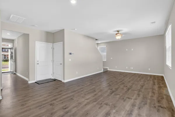 wooden floor in an empty room