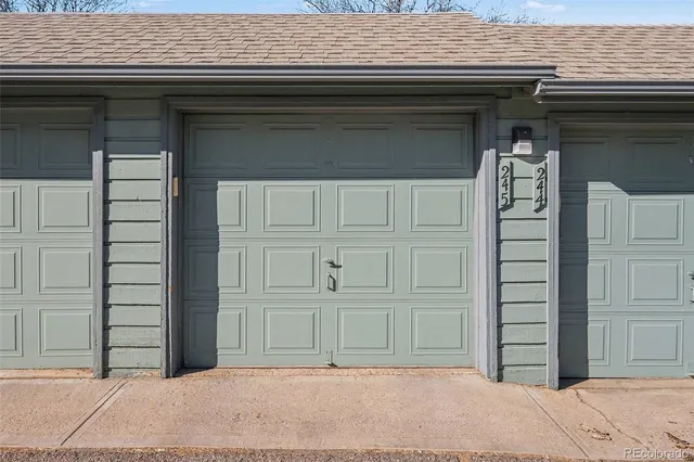 a view of front door of house