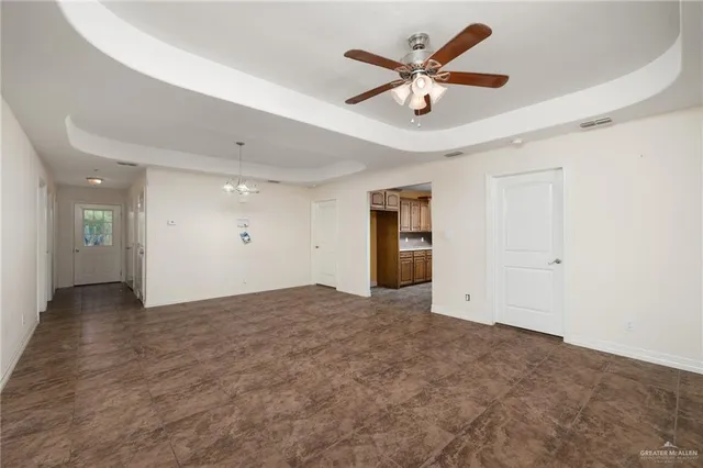 a view of an empty room