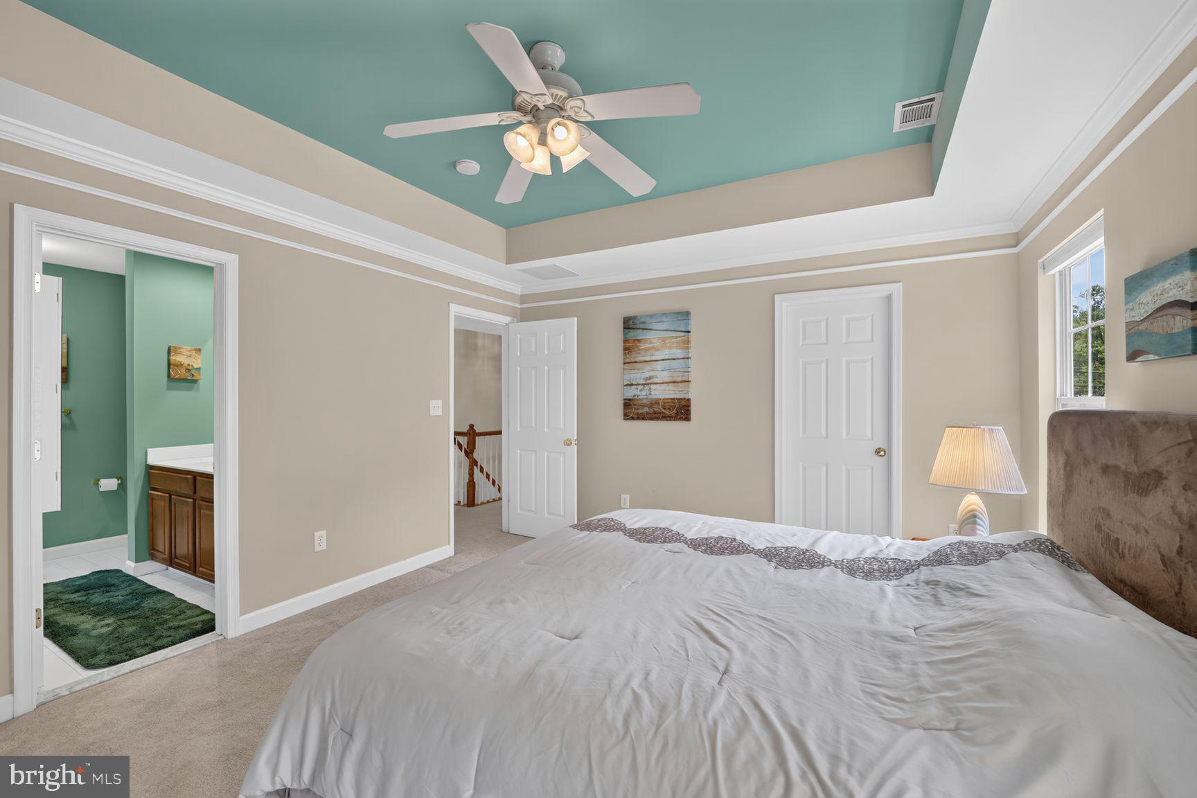 9957 Guilford Road Jessup, MD 20794 - Photo 18 of 37 Primary Bedroom with coffered ceiling
