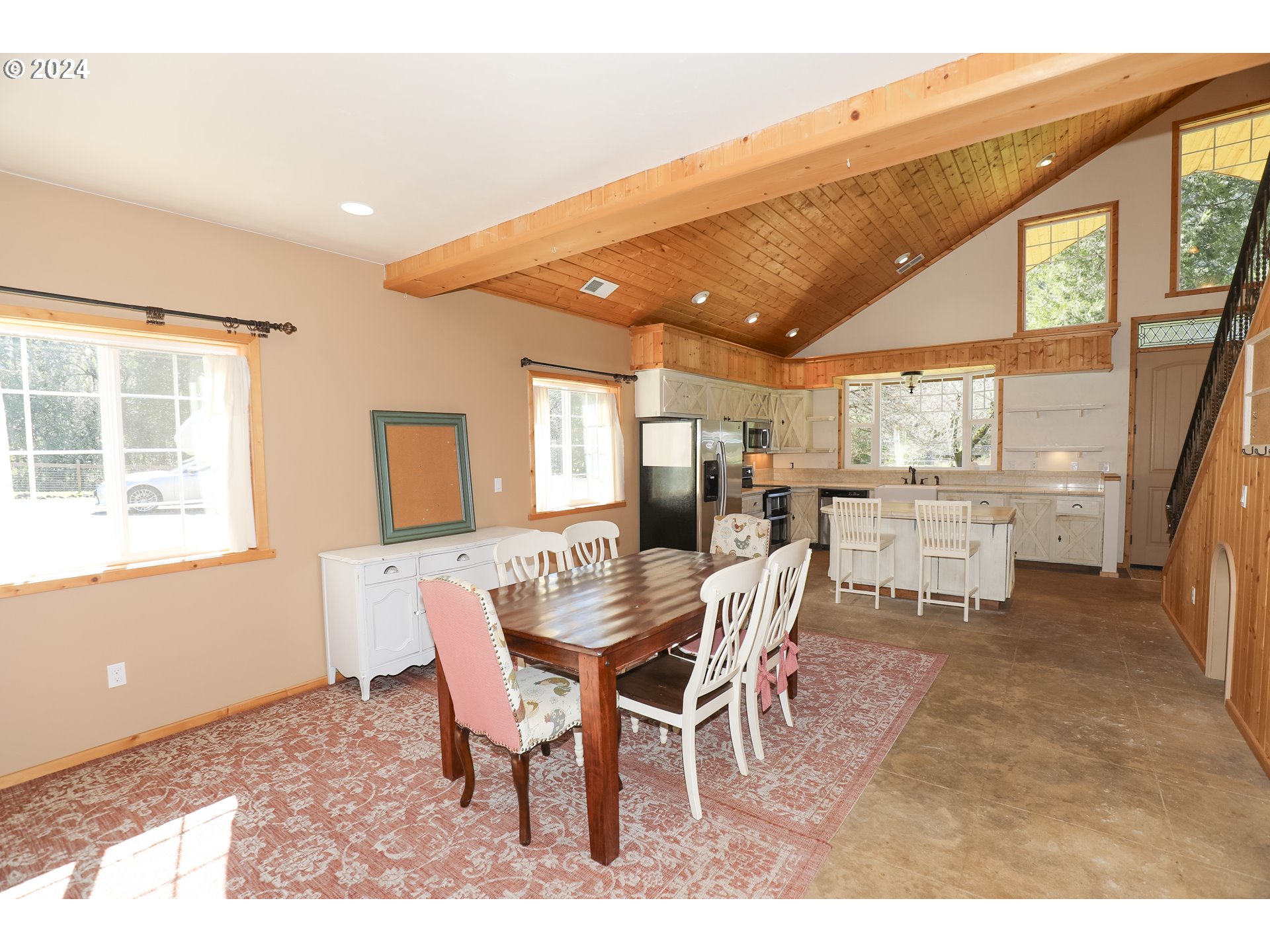 6910 Upper Olalla Road Winston, OR 97496 - Photo 8 of 48 a dining room with furniture and window