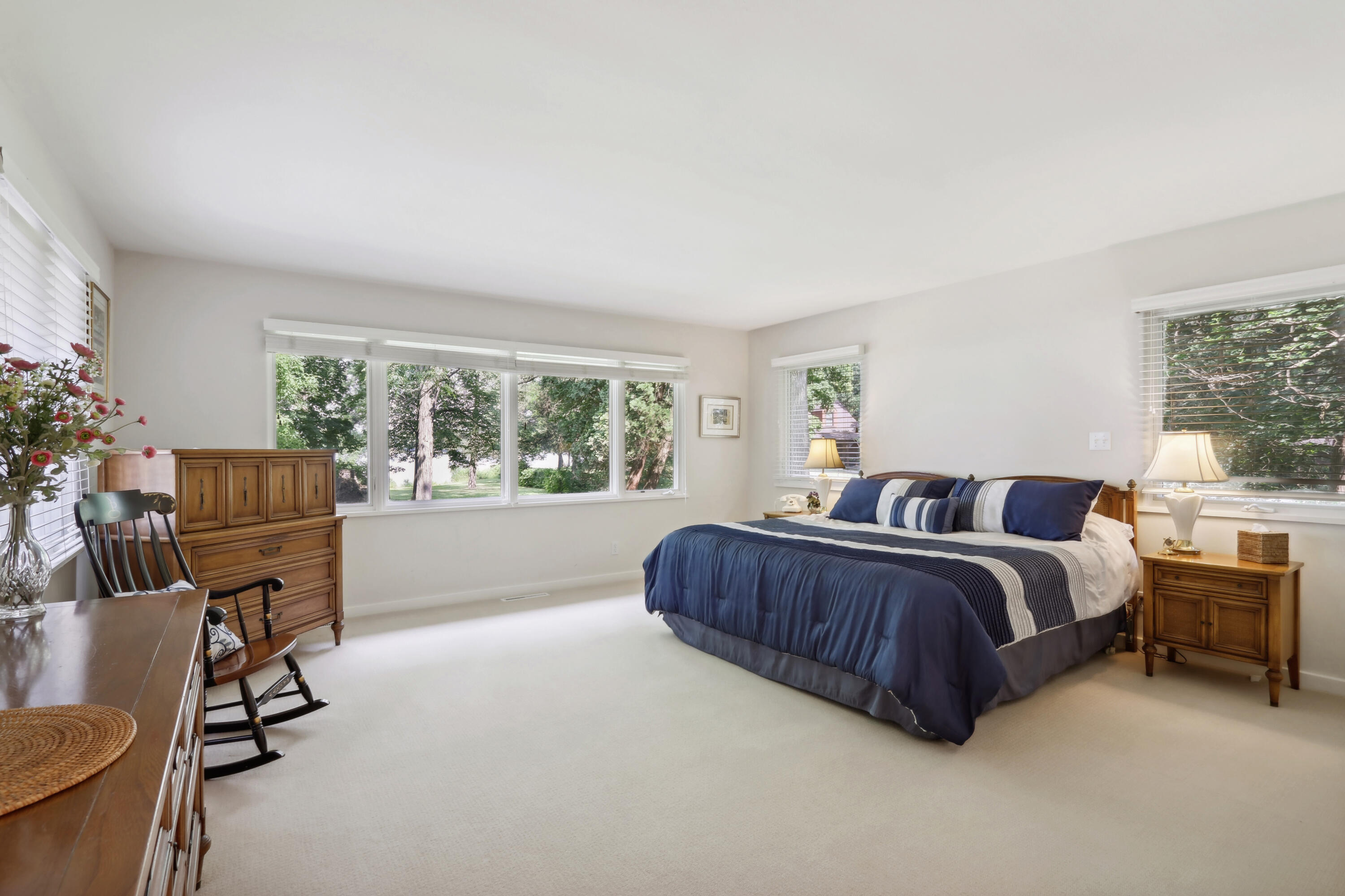 1330 North Dousman Road Summit, WI 53066 - Photo 23 of 34 Escape to luxury in this secluded master bedroom suite at one end of the house.