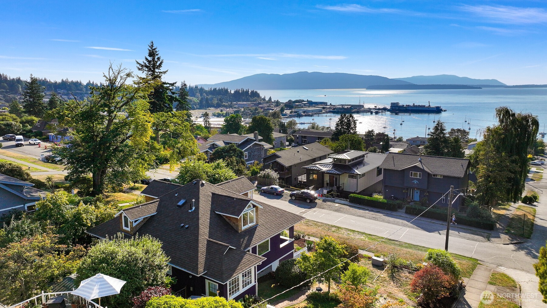 903 13th Street Bellingham, WA 98225 - Photo 2 of 40 a view of a house with a ocean view