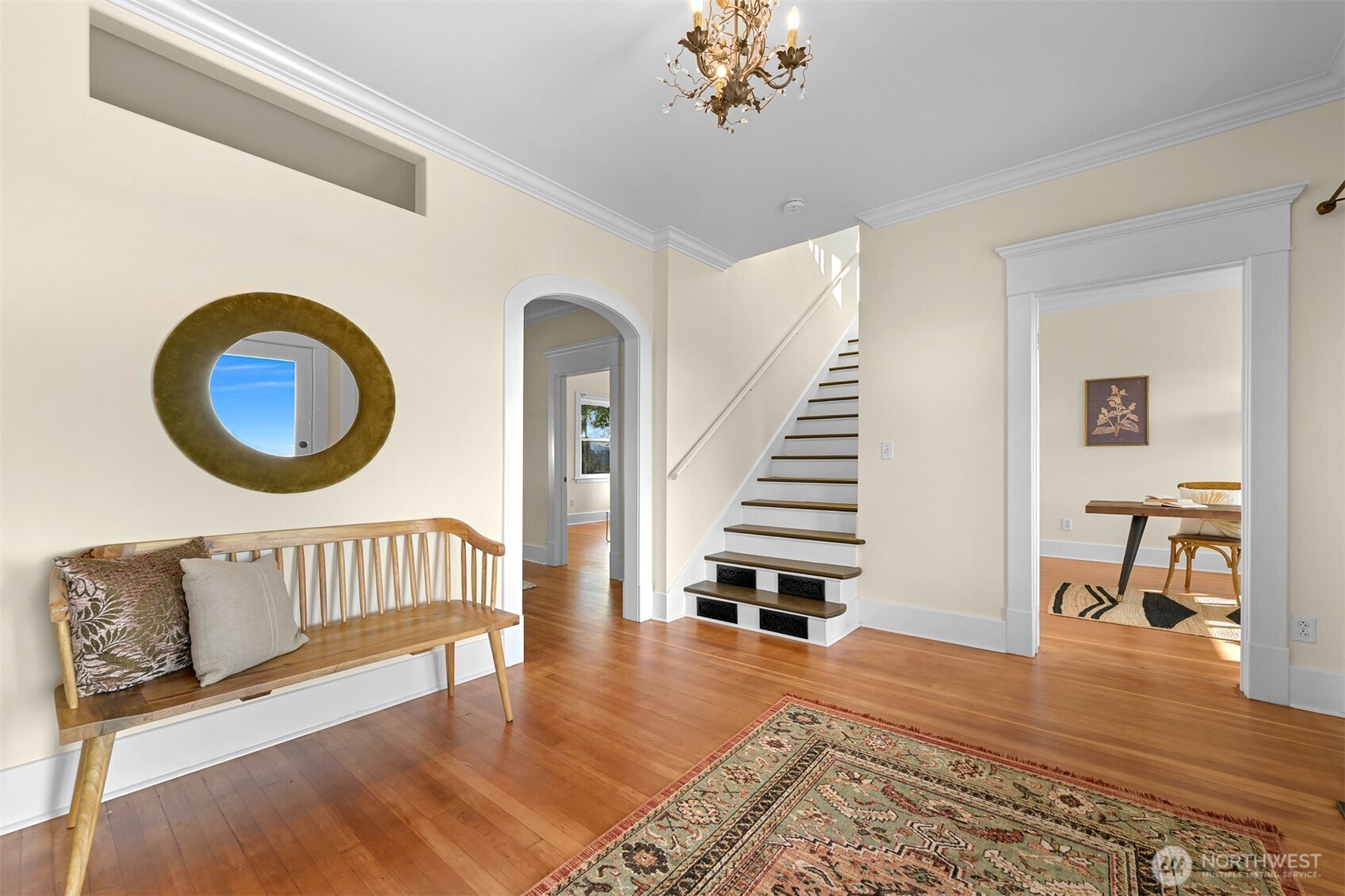 903 13th Street Bellingham, WA 98225 - Photo 9 of 40 a view of an entryway with wooden floor and door